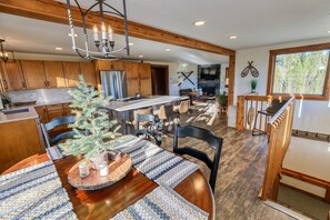 The upper level offers an Open floor plan - great for gathering together