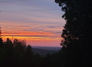 we have the most beautiful sunsets from the back porch