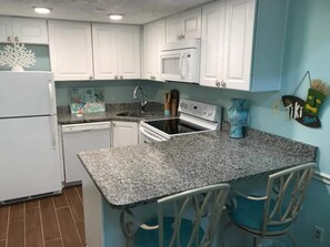Eat out or cook in your full-size kitchen!