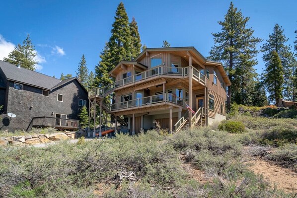 Front of the house as you drive up the long driveway