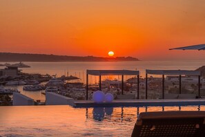 Sunset over the marina