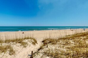 Enjoy the less crowded beaches toward the southern end of Kure Beach