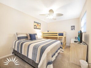 Guest Bedroom - Queen, Twin Bunk - Ground level