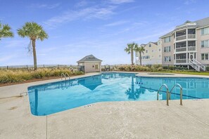 View of beach from pool at Tidewater Complex in Wild Dunes, Isle of Palms, SC |