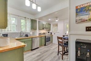 Kitchen | 1st Floor | Drip Coffee Pot & Starter Coffee | Toaster Oven | Crockpot