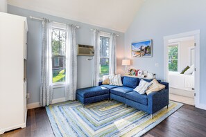 Living Area | Flat-Screen TV | Mini Split A/C & Heating | 1st Level