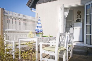 Uteplats med havsutsikt
