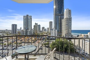 Enjoy your morning coffee in this balcony