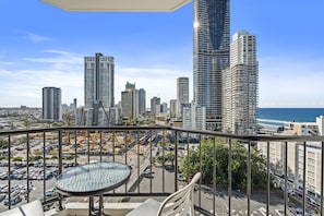 Enjoy your morning coffee in this balcony