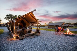 Keep cozy next to the fire