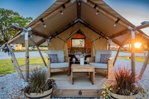 Peaceful sunrise on your deck