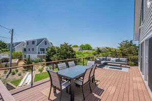 View from large main level deck