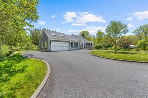 Plenty of guest parking on the left side of the house.