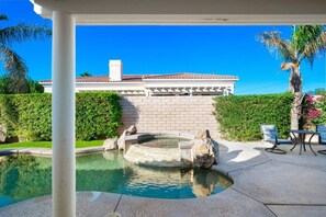 Heated pool and hot tub (does require extra fee)