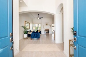 Bright, airy living room