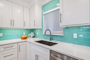 Beach Vibe Kitchen with Quarter Counter Tops