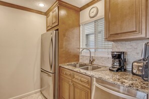 This kitchen is stocked with everything to prepare meals