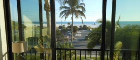 Lanai View - Views of Siesta Key Beach and The Gulf of Mexico.