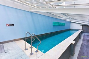 Take a dip in the indoor heated pool – ideal for relaxing after a day of exploring the city.