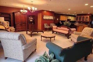 Shared living room for guests