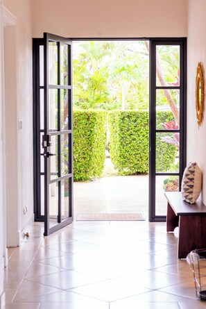 entrance to house. Wide doors with no barriers. No steps throughout the house.