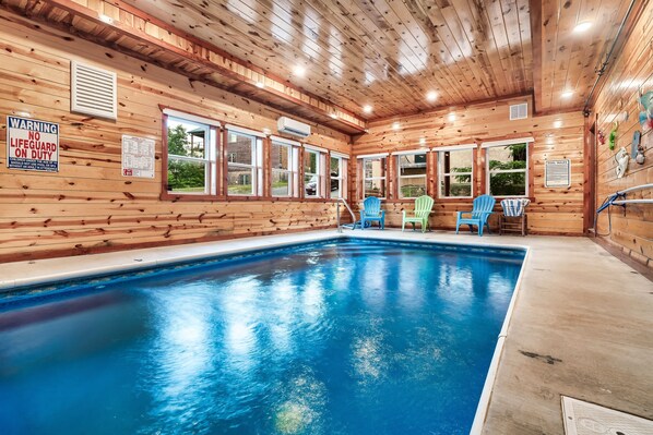 Private, heated indoor (12’x20’) pool- Pool towels and fun inflatables provided!