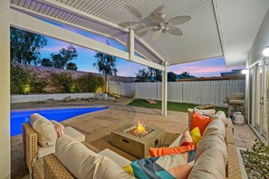 Relax Pool Side with a Glass of Wine