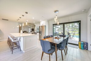 Dining Area + Kitchen | Coffee Maker | Dishwasher | Cooking Basics