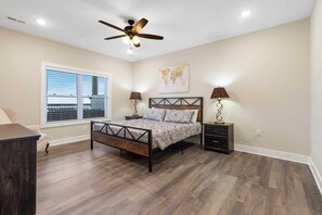 Lower Level Large bedroom #3 - King bed - Plus a Twin XL Roll Away Bed