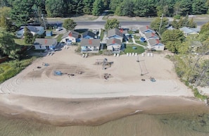 Cabins are situated as such.