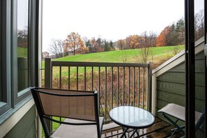 Patio overlooking Blue Mountain