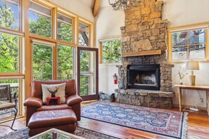 Living Room with Fireplace