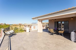 Spacious balcony