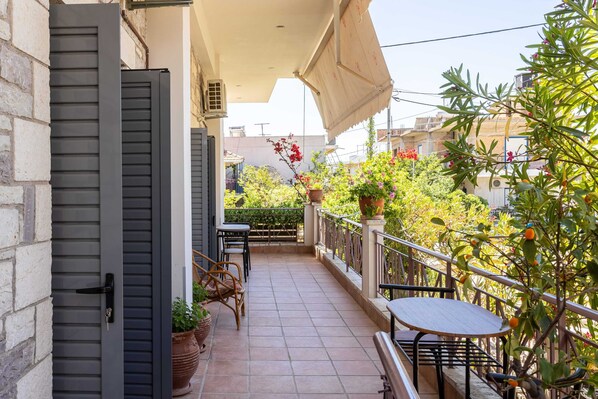 Spacious balcony