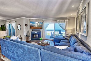 Living Room with Balcony Access