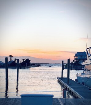Sunset at Bald Head Harbor