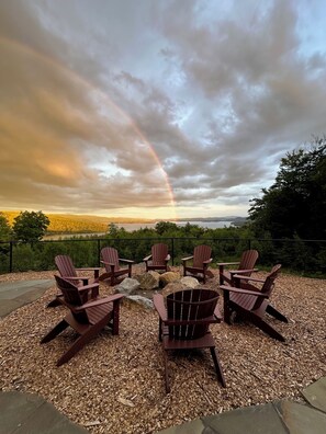 Rainbow over Newfound Lake