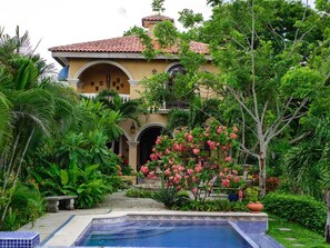 Villa pool side.