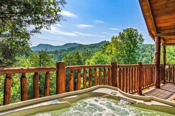 Amazing hot tub view