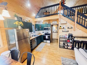 Fully stocked kitchen