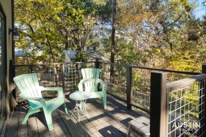 Balcony seating for two