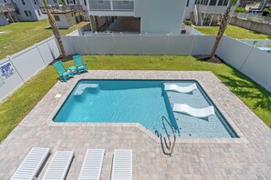 Take a cool dip in the sparkling pool.