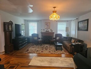 half of living room