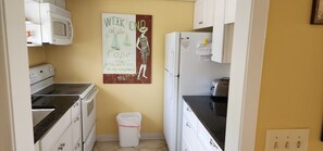Kitchen that is fully stocked.