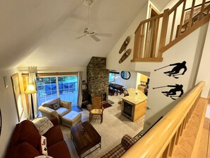 4 levels of living area- Ground level- open Family area