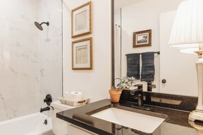 newly renovated full bath