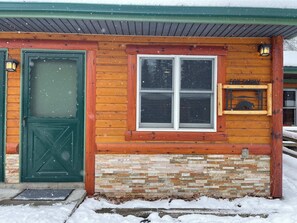 Fox family lodge. Northern Michigan themed lodging in Indian, River Michigan