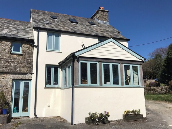 Front of farmhouse.