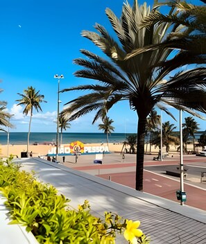 Vista a la playa o el mar
