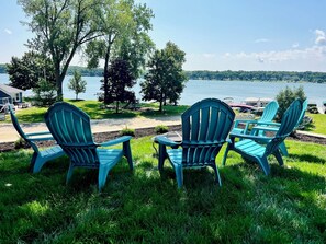 Fire pit and chairs